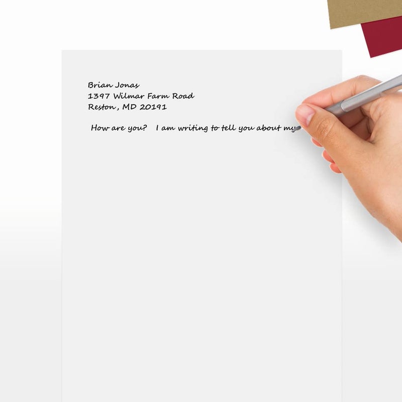 LUXPaper 8.5" x 11" Paper | Letter Size | White | 80lb. Text | 100% Recycled | 50 Qty - Image 5